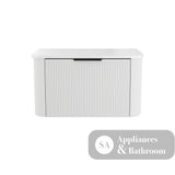 Fienza 75UW-C Minka Curved Satin White 750 Wall Hung Cabinet - Vanity Units