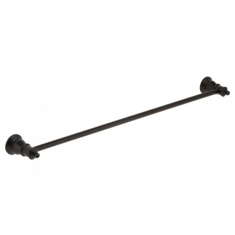 Fienza 81001B Adjustable Lillian Single Towel Rail Matte Black - Towel Rail
