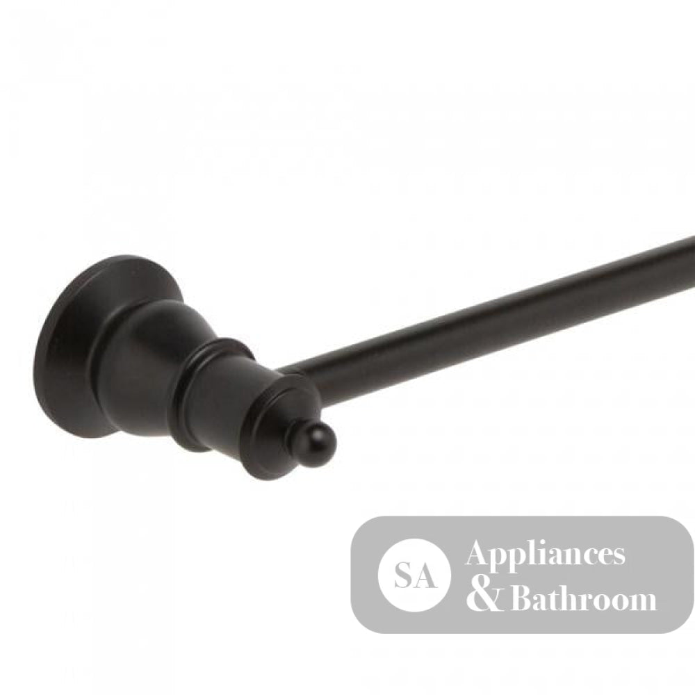 Fienza 81001B Adjustable Lillian Single Towel Rail Matte Black - Towel Rail