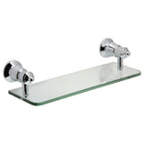 Fienza 81007 Lillian Glass Shelf Chrome - Bathroom Accessories