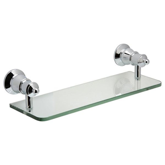 Fienza 81007 Lillian Glass Shelf Chrome - Bathroom Accessories