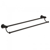 Fienza 81008B Lillian Adjustable Double Towel Rail Matte Black - Double Towel Rail