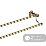 Fienza 81008UB Lillian Double Adjustable Towel Rail Urban Brass - Double Towel Rail