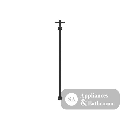 Fienza 8101000B Lillian Vertical Heated Towel Rail 93 x 1000mm Matte Black