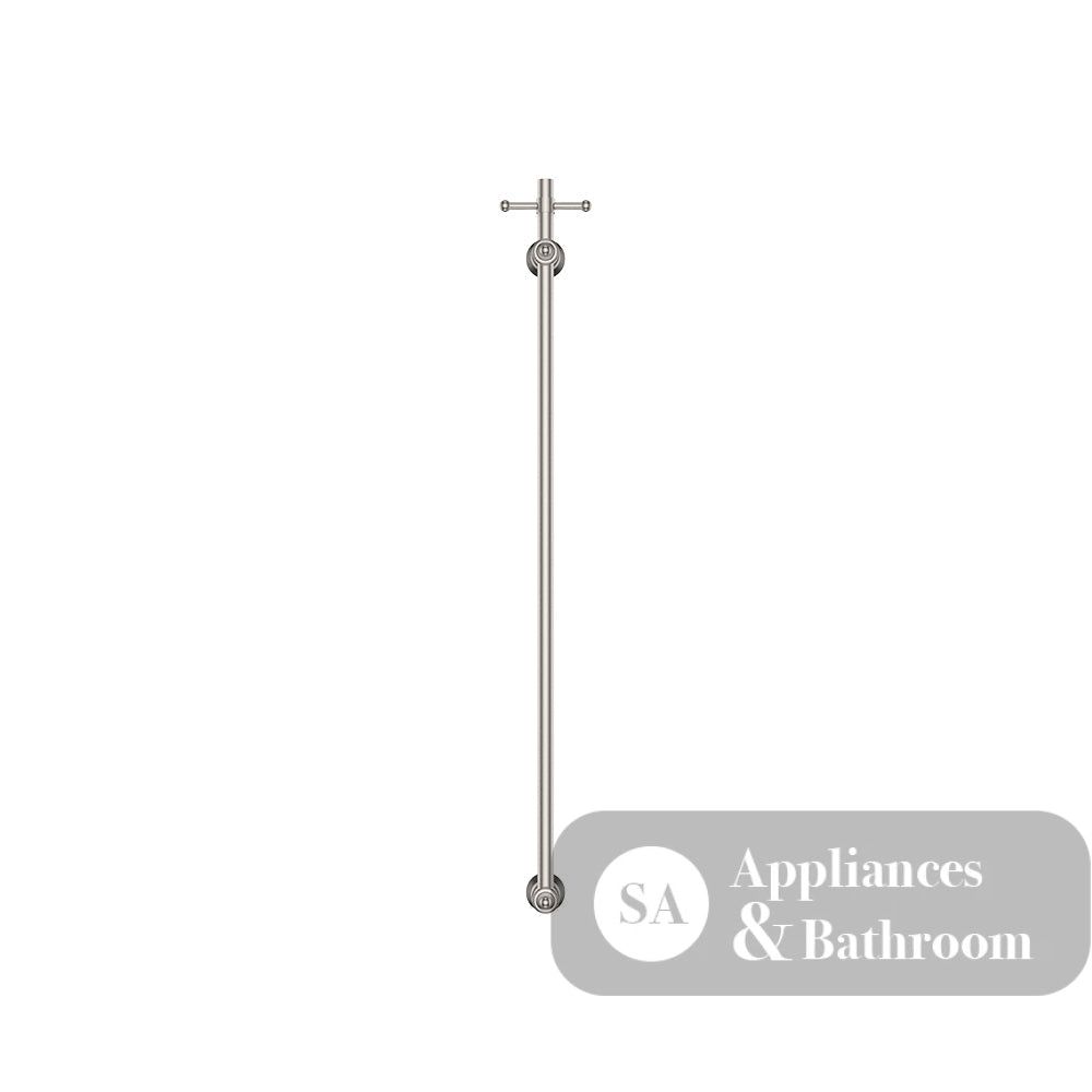 Fienza 8101000BN Lillian Vertical Heated Towel Rail 93 x 1000mm Brushed Nickel