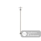 Fienza 8101000BN Lillian Vertical Heated Towel Rail 93 x 1000mm Brushed Nickel