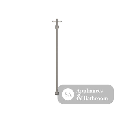 Fienza 8101000BN Lillian Vertical Heated Towel Rail 93 x 1000mm Brushed Nickel