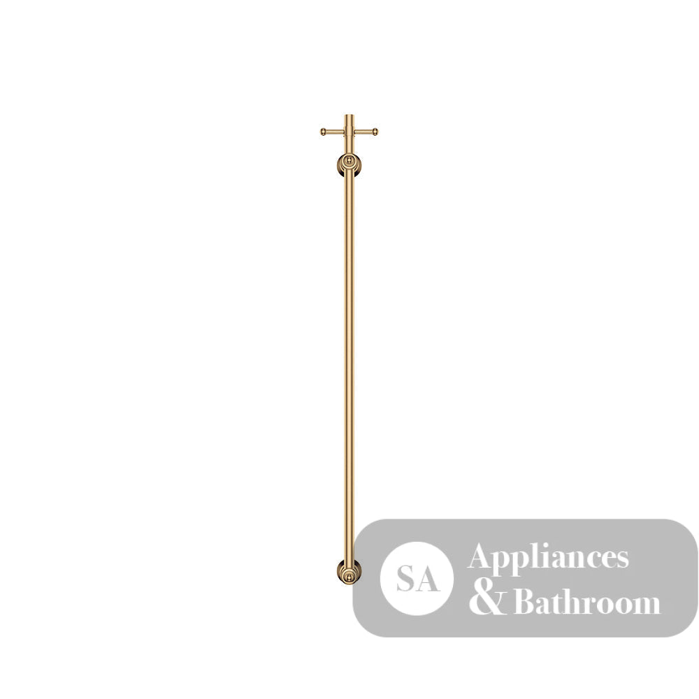 Fienza 8101000UB Lillian Vertical Heated Towel Rail 93 x 1000mm Urban Brass
