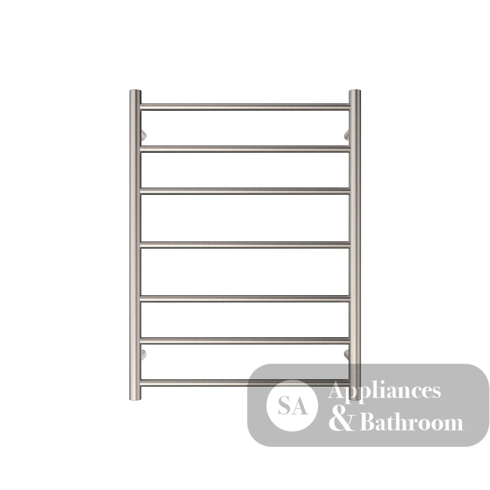 Fienza 8276080BN Isabella Heated Towel Rail 600 x 800mm Brushed Nickel