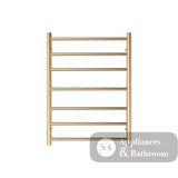 Fienza 8276080UB Isabella Heated Towel Rail 600 x 800mm Urban Brass