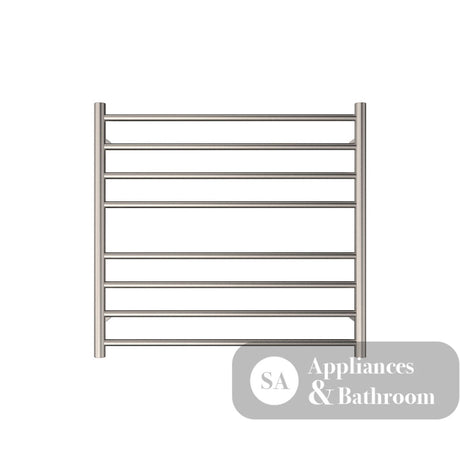 Fienza 8277570BN Isabella Heated Towel Rail 750 x 700mm Brushed Nickel