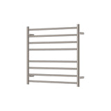 Fienza 8277570BN Isabella Heated Towel Rail 750 x 700mm Brushed Nickel