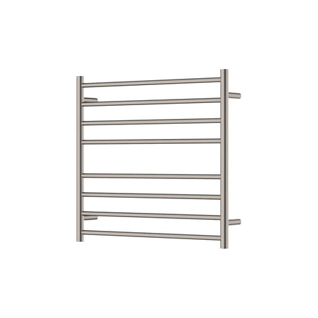 Fienza 8277570BN Isabella Heated Towel Rail 750 x 700mm Brushed Nickel