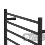 Fienza 8277570MB Isabella Heated Towel Rail 750 x 700mm Matte Black
