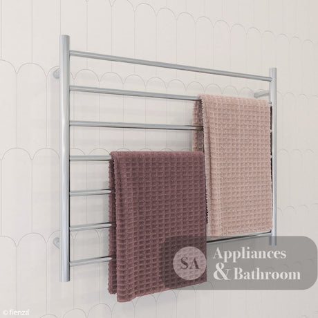 Fienza 8279075 Isabella Heated Towel Rail 900 x 750mm Chrome