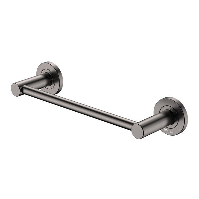 Fienza 8280130GM Kaya Single Towel Rail 300mm Gun Metal - Towel Rail