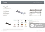 Fienza 82807GM Kaya Shower Shelf Gunmetal Grey - Shower Shelf