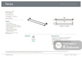 Fienza 8280860 Kaya Double Towel Rail 600mm Chrome - Accessories