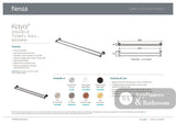 Fienza 82808CO Kaya 900mm Double Towel Rail Brushed Copper - Accessories