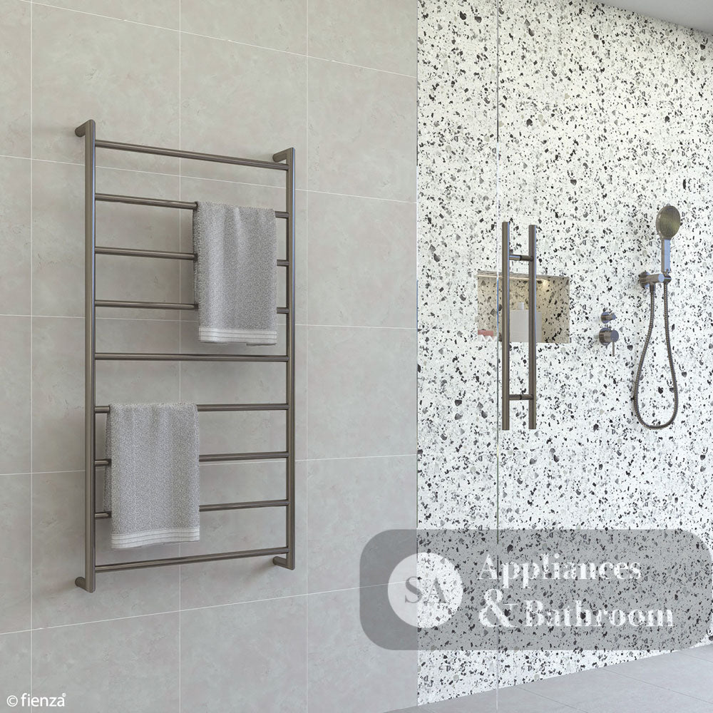 Fienza 82860120GM Kaya Heated Towel Rail 600 x 1200mm Gun Metal Finish