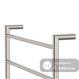 Fienza 8286080BN Kaya Heated Towel Rail 600 x 800mm Brushed Nickel