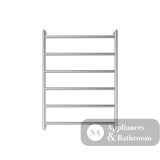 Fienza 8286080BN Kaya Heated Towel Rail 600 x 800mm Brushed Nickel