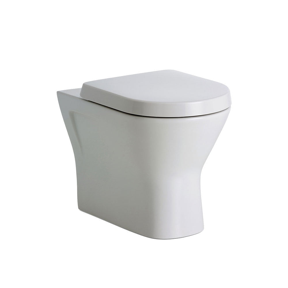 Fienza 840047W Resort Toilet Pan & Seat Only P Trap White - Toilet Suites