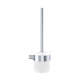 Fienza 889010 Empire Slim Toilet Brush & Glass Holder Chrome - Accessories
