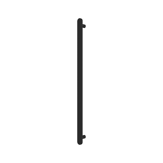 Fienza 889900B Empire Slim Vertical Heated Towel Rail 12V 900mm (1 Bar) Matte Black - Towel Ladder