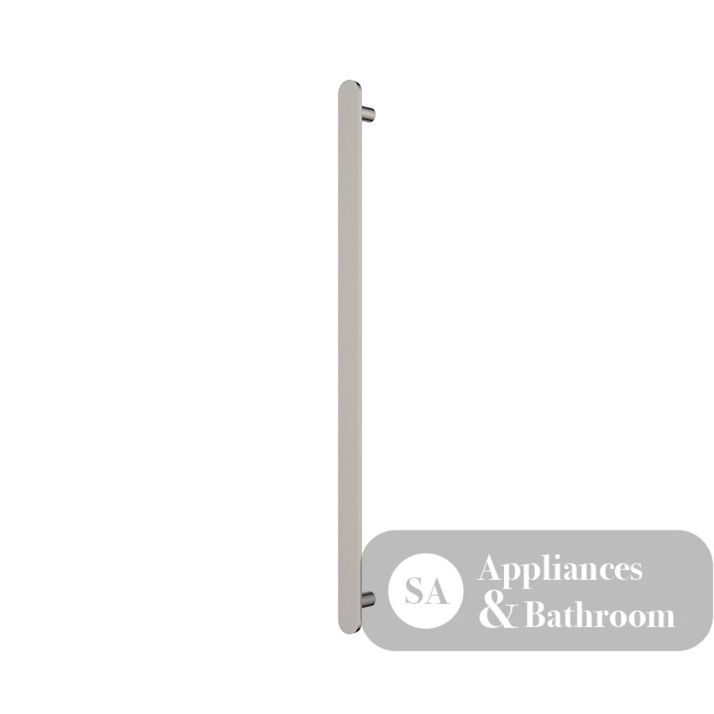 Fienza 889900BN Empire Slim Vertical Heated Towel Rail 12V 900mm (1 Bar) Brushed Nickel - Towel Ladder