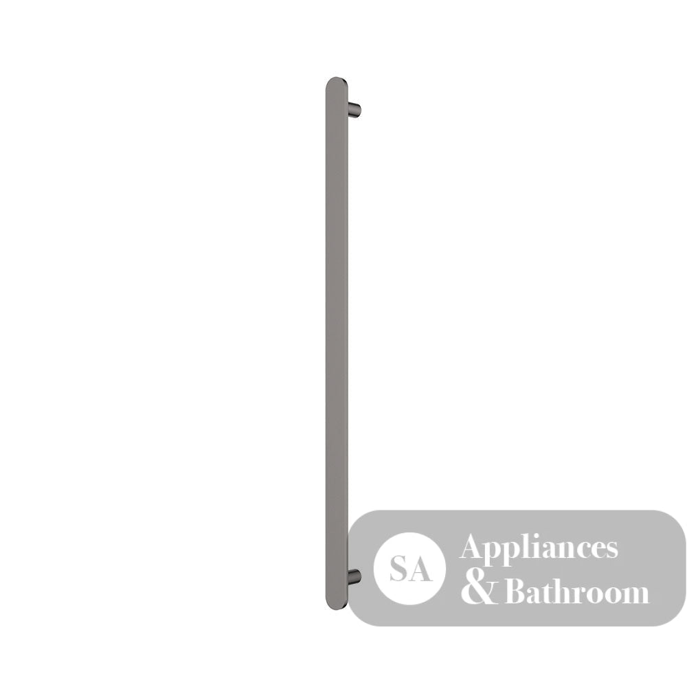 Fienza 889900GM Empire Slim Vertical Heated Towel Rail 12V 900mm (1 Bar) Gun Metal - Towel Ladder