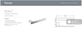Fienza 89002 Koko Towel Ring Chrome - TOWEL RAIL & RACKS