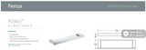 Fienza 89007 Koko Glass Shelf 510mm Chrome - SHELVES