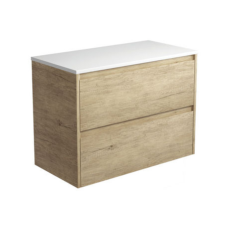 Fienza 90BS Amato 900 Wall Hung Cabinet Scandi Oak Cabinet Only - Cabinet Only
