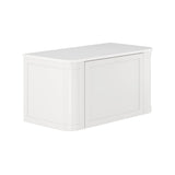 Fienza 90CM Mila Curved Satin White 900 Wall Hung Cabinet - Vanity Units