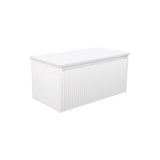 Fienza 90RW-C Alina Fluted White 900 Wall-Hung Cabinet Cabinet Only No Top - Vanity Units