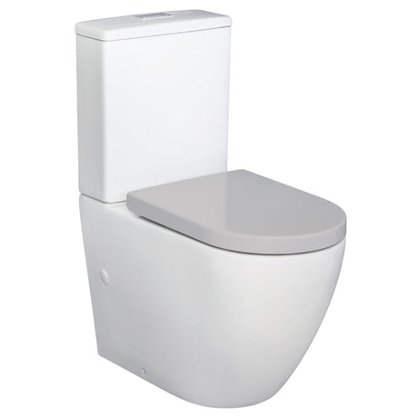 Fienza Alix Back-to-Wall Suite - Grey Seat - Back to Wall Suites