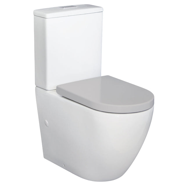 Fienza Alix Back-to-Wall Suite - Grey Seat - Back to Wall Suites