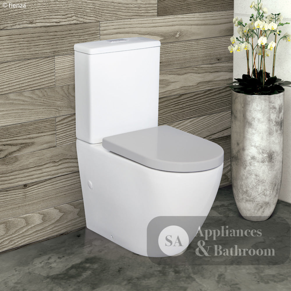 Fienza Alix Back-to-Wall Suite - Grey Seat - Back to Wall Suites