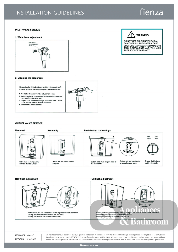 Fienza Alix Back-to-Wall Suite - Back to Wall Suites