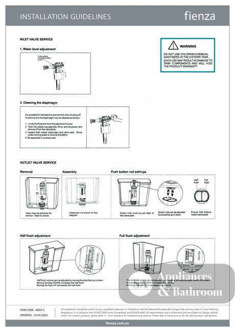 Fienza Alix Back-to-Wall Suite - Back to Wall Suites