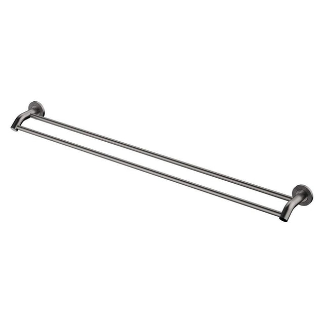 Fienza Axle Double Towel Rail 900mm 83108GM - Gunmetal Grey - Double Towel Rail
