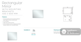 Fienza BEM-4560 Bevel Edge Rectangular Mirror 450 x 600mm - Mirrors