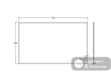 Fienza BEM15090G Bevel Edge Rectangular Glue-On Mirror 1500 x 900mm - Mirrors