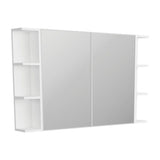 Fienza BSS120 Bevel Edge 900 Mirror Cabinet 2 Side Shelves - Mirrors & Cabinets