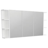 Fienza BSS150 Bevel Edge 1200 Mirror Cabinet 2 Side Shelves - Mirrors & Cabinets