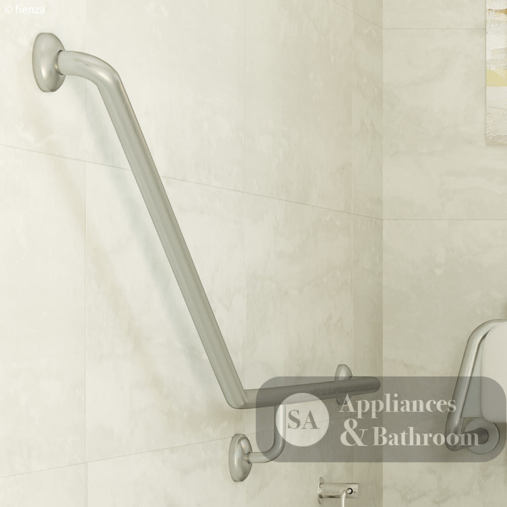 Fienza Care GRAB9070R Ambulant 40° 900x700mm Stainless Steel Right Hand Grab Rail - Grab Rail