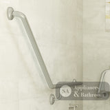 Fienza Care GRAB9070R Ambulant 40° 900x700mm Stainless Steel Right Hand Grab Rail - Grab Rail