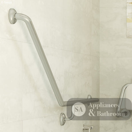Fienza Care GRAB9070R Ambulant 40° 900x700mm Stainless Steel Right Hand Grab Rail - Grab Rail