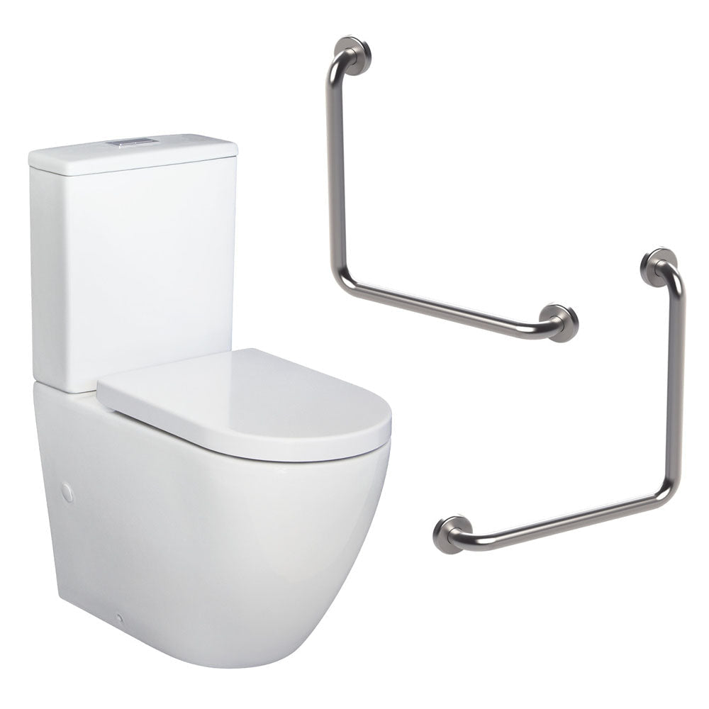 Fienza CARE3A Ambulant Back to Wall Toilet Care Kit S-Trap 90-160 - Back-to-Wall Toilet